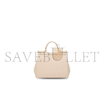 DOLCE GABBANA SMALL SICILY DAUPHINE LEATHER BAG AOQ047 (25*18.5*8cm)